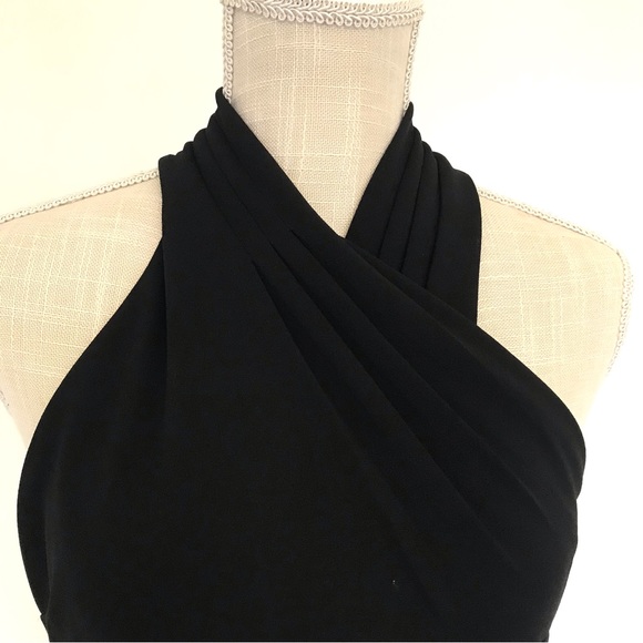 Black Rachel Roy midi dress in size small with slit at the bottom back. - Picture 9 of 14